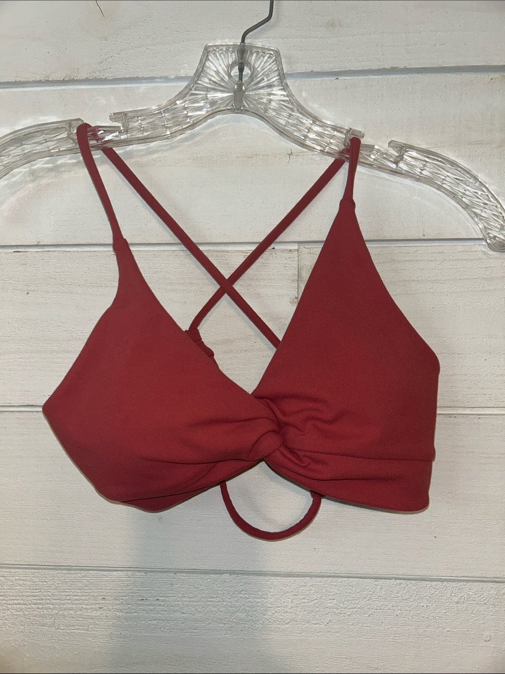 P’tula Strappy Bralette - Deep Red